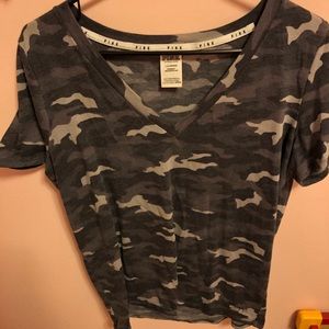 VS pink black grey camp v neck